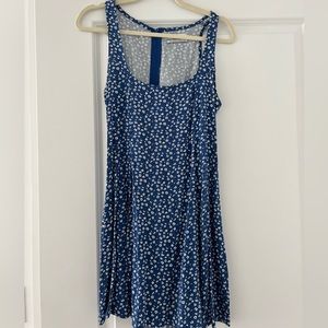 Blue floral flowy dress!